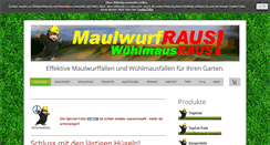 Desktop Screenshot of maulwurfraus.de